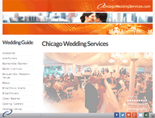 Tablet Screenshot of chicagoweddingservices.com